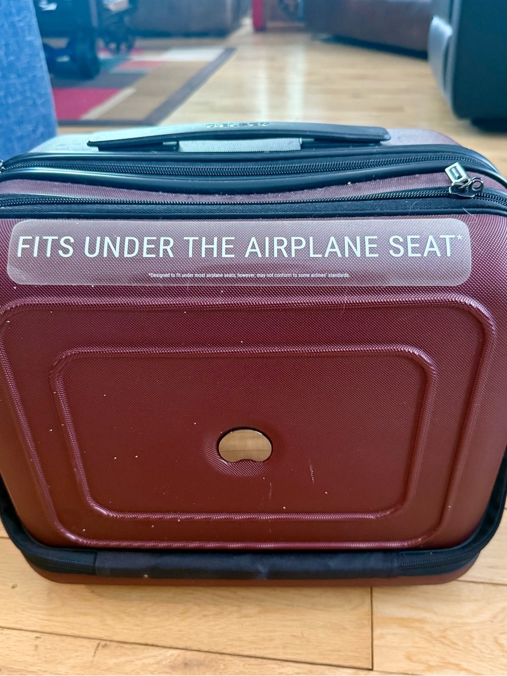 Under-Seat Travel Carry Case in Maroon